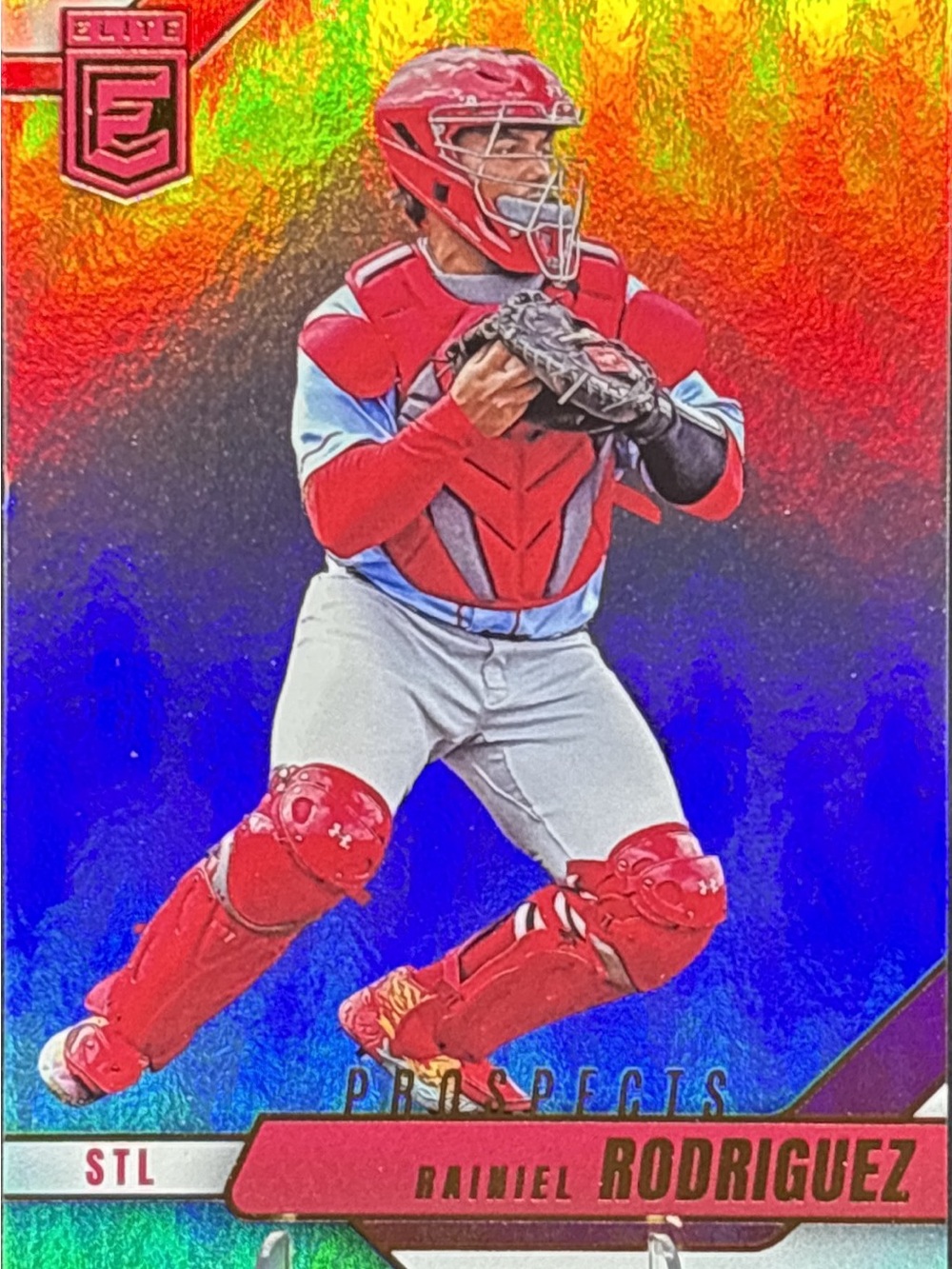 Panini Elite Prospects Baseball Catcher Trading Card - R. Rodriguez